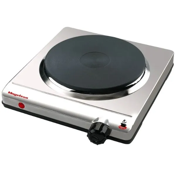 MAGEFESA Cocina Eléctrica 1 Plato 1400W Dinamic Inox MGF8013