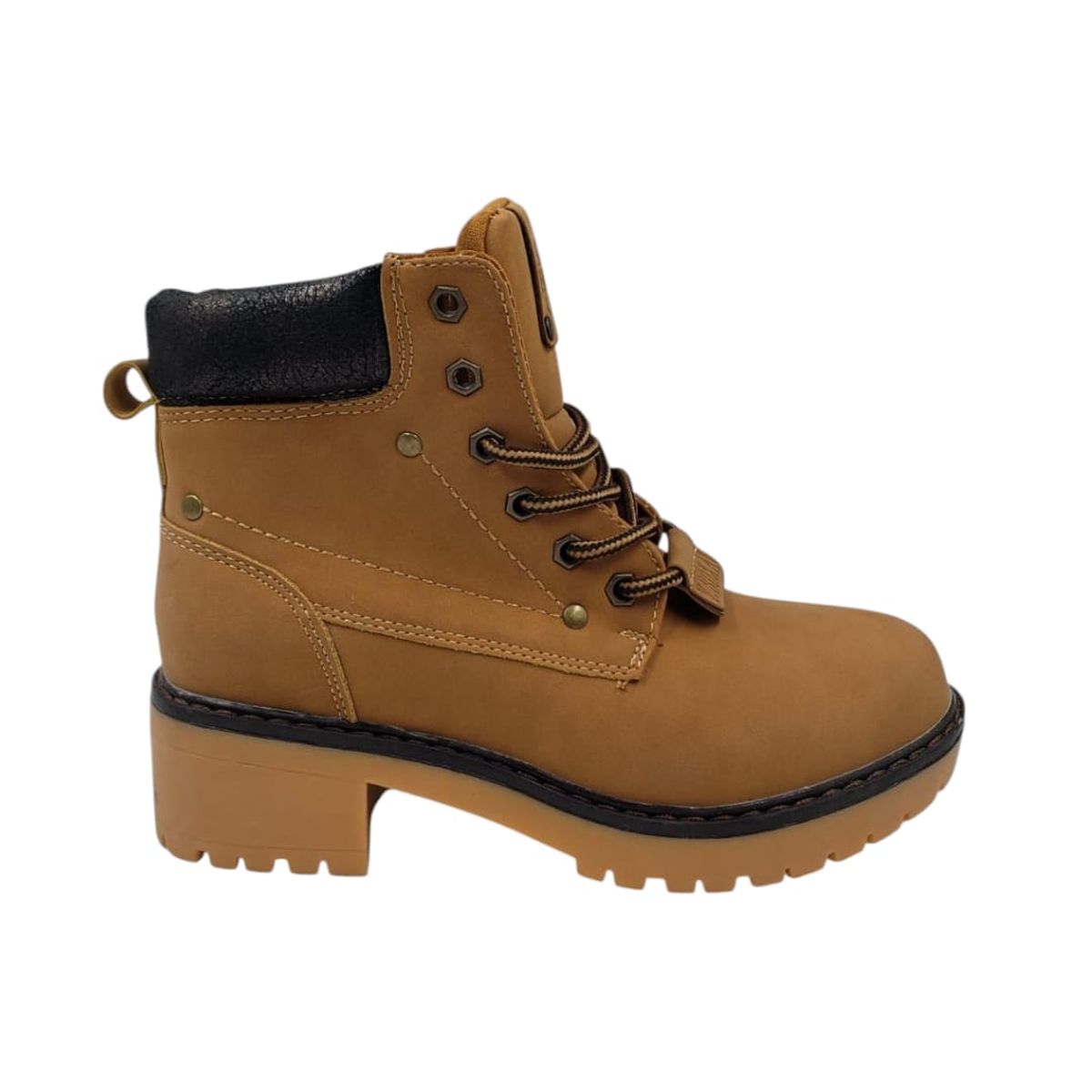 HERIEL - Botín Camel Clásico Mujer