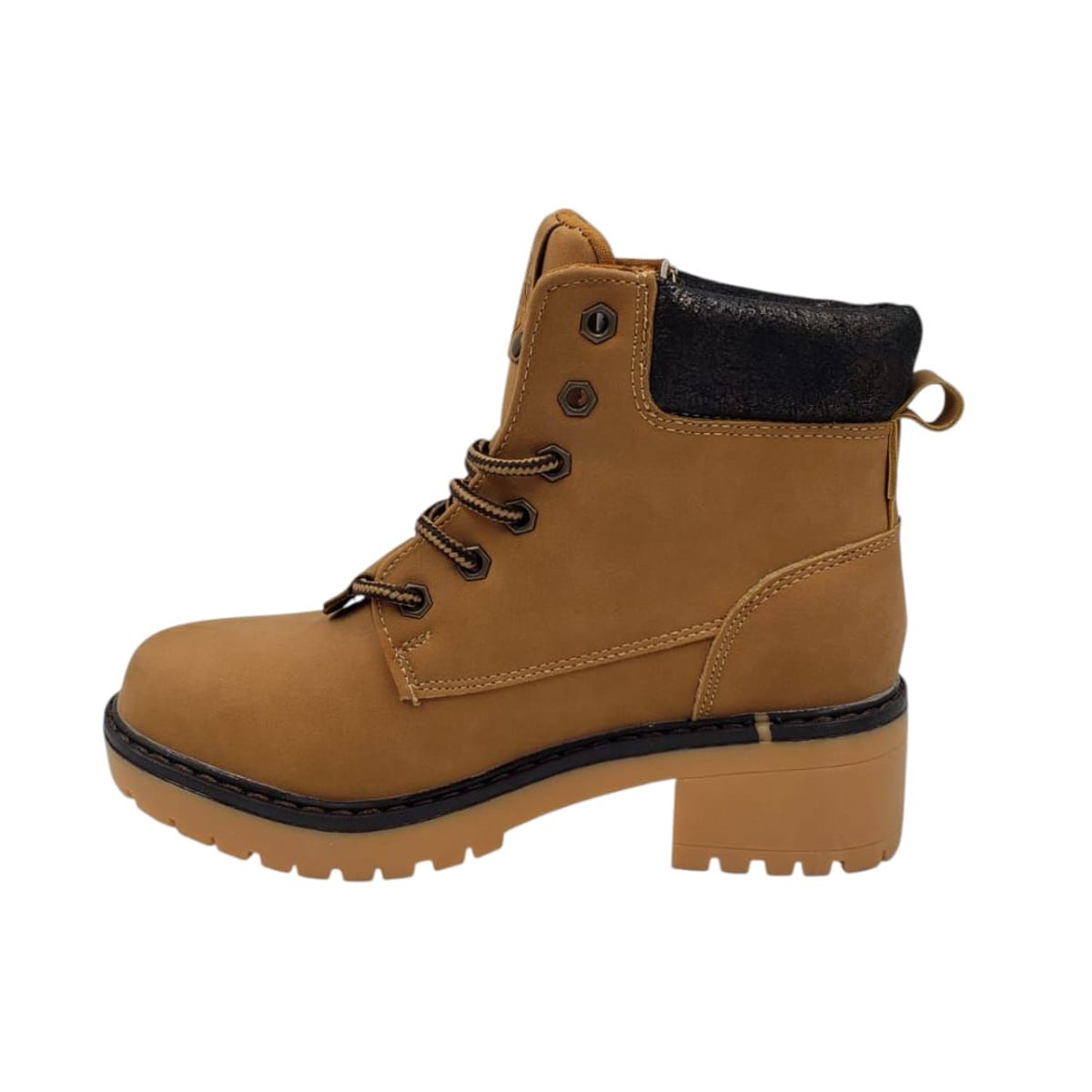 HERIEL - Botín Camel Clásico Mujer