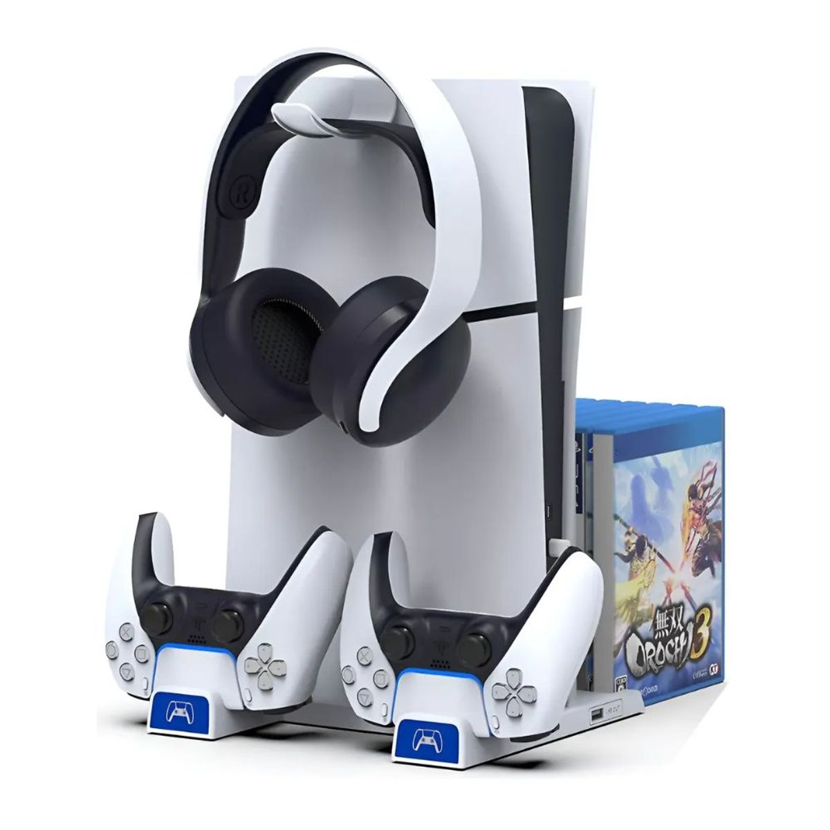 IPEGA - Base Multifuncional Para Ps5 5 En 1 Organizador Dual Charge