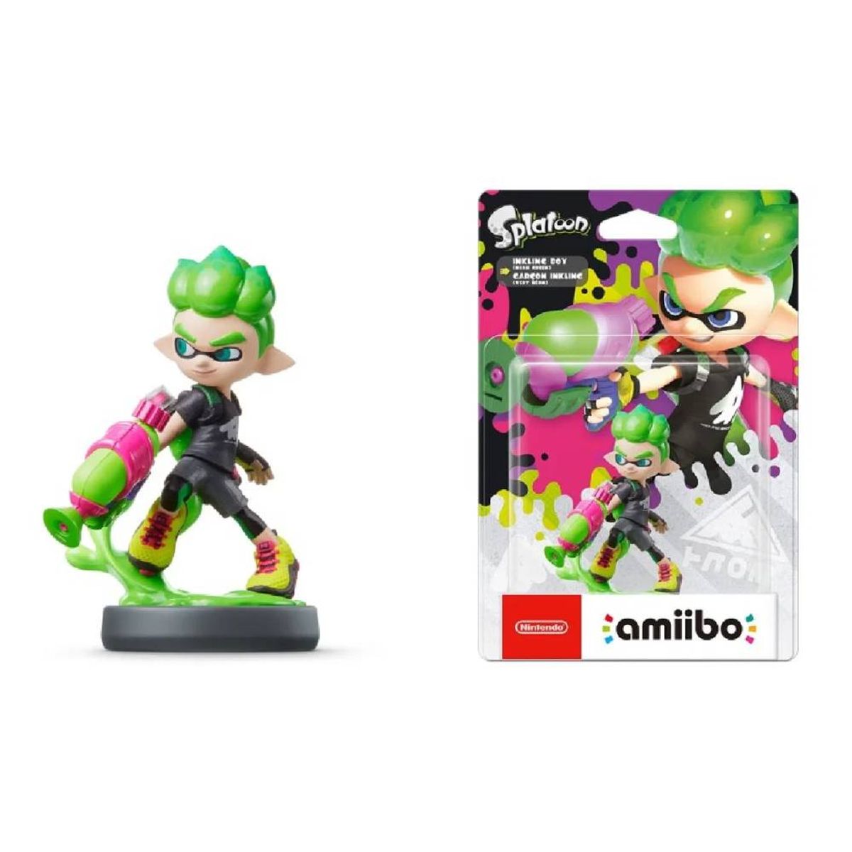 NINTENDO - Amiibo Inkling Chico Verde - Splatoon - Sniper
