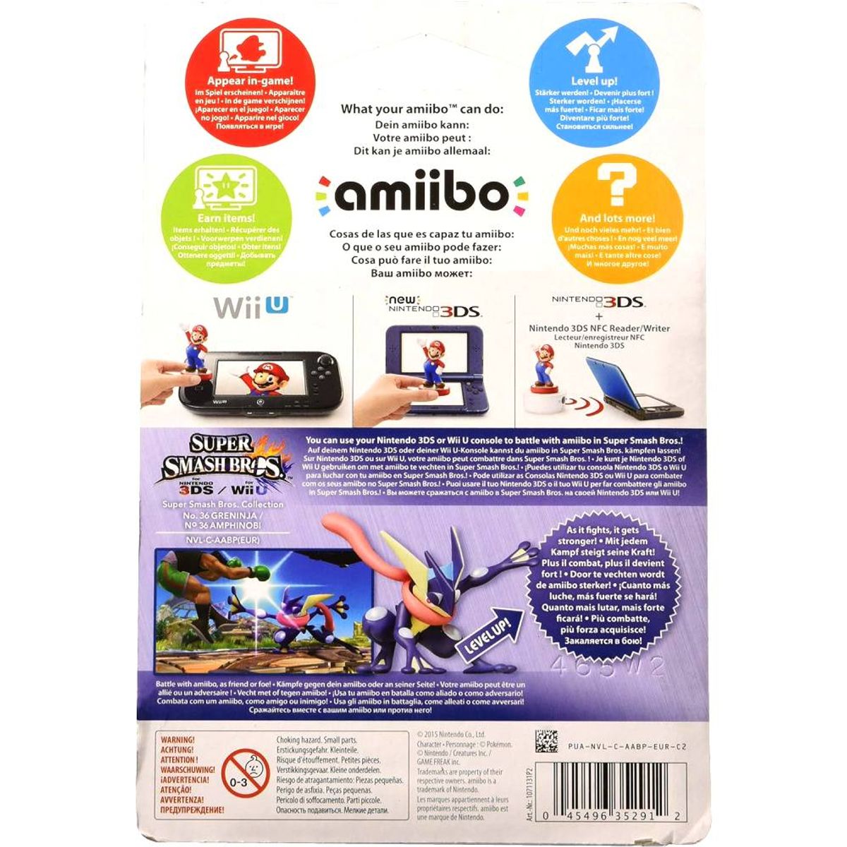 NINTENDO - Figura Nintendo Amiibo Greninja - Super Smash Bros - Sniper