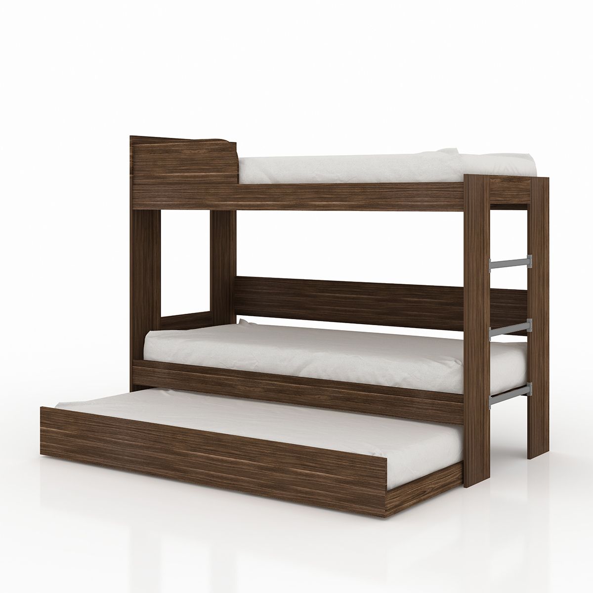 TECNOMOBILI - Camarote Litera Triple CM8003 1 plaza Nogal sin colchón