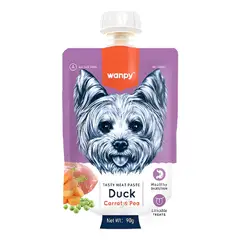 SNAK - X4 Wanpy Snack Golosina Para Perro En Pasta De 90g C/u - Violeta