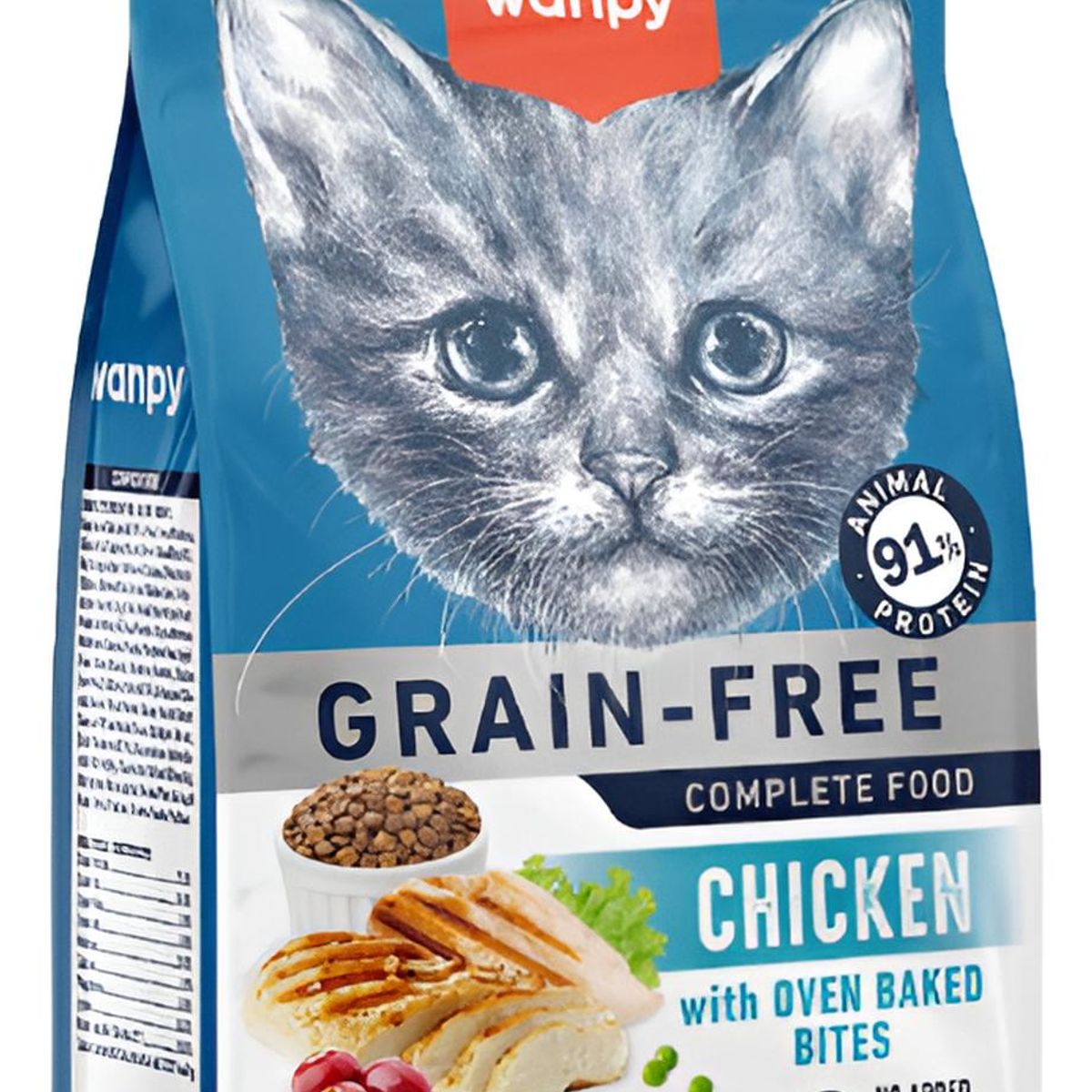 SNAK - Alimento Wanpy Gato Grain Free Kitten Pollo 1.5kg Gatito
