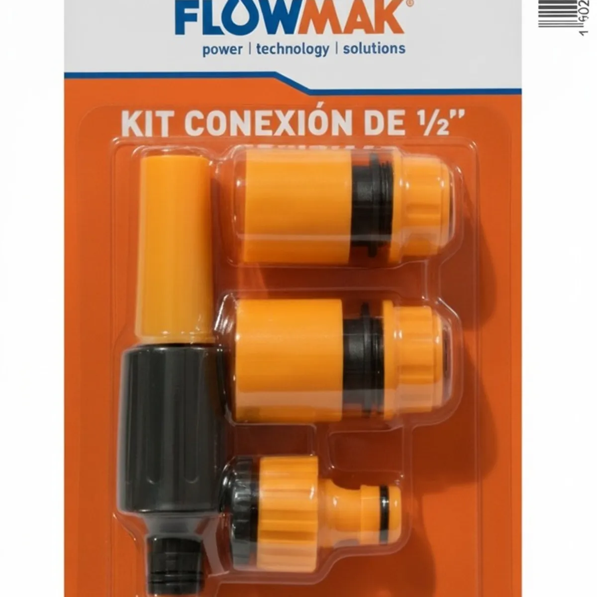 FLOWMAK - Kit Manguera Jardin 1/2" 20 mts con Accesorios Flowmak