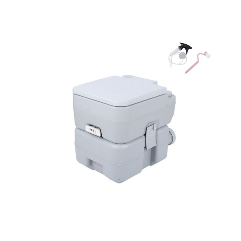 WC Quimico Portatil 20L Camping Bano Antifugas Descarga 360