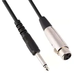 GEN - Cable XLR Canon a Plug 6.3mm Guitarra Microfono Amplificador