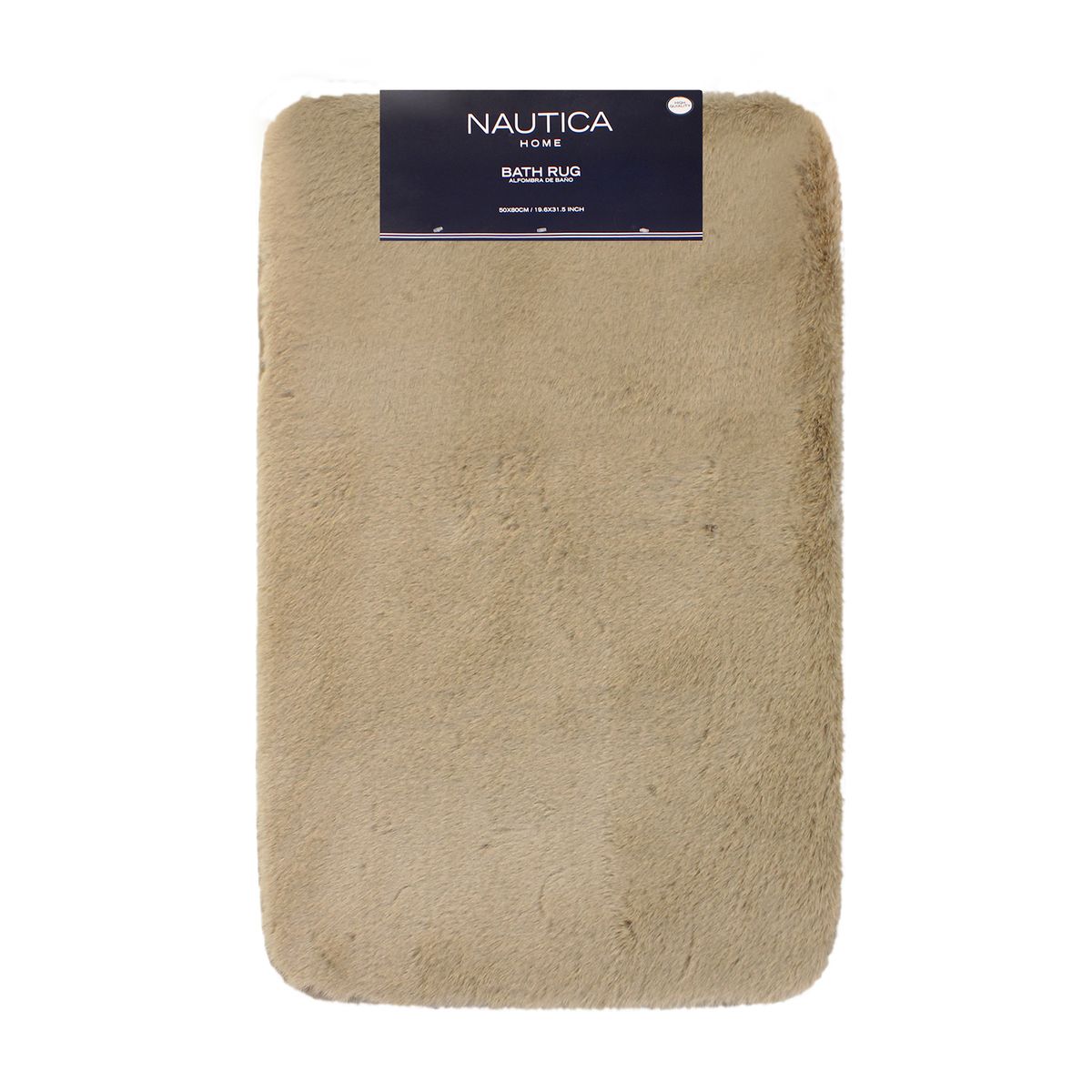 NAUTICA - Alfombra de baño Nautica Home ultra suave 50x80cm beige
