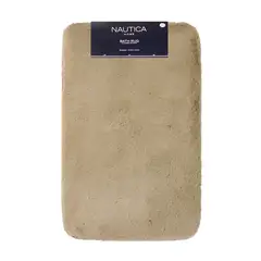 NAUTICA - Alfombra de baño ultra suave 50x80cm beige