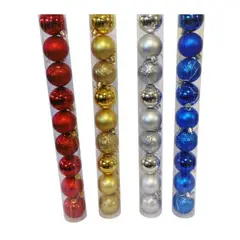 GENERICO - 15 bolas de navidad surtidas
