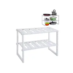 GENERICO - Multiuso Organizador De Ollas Organizador Estantes De Cocina Blanco
