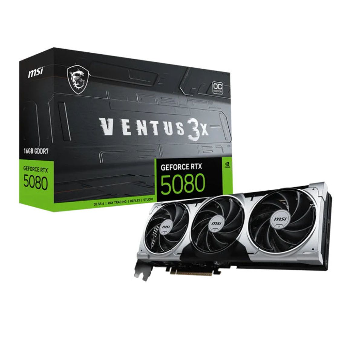 MSI - MSI GeForce RTX 5080 16G VENTUS 3X OC PLUS