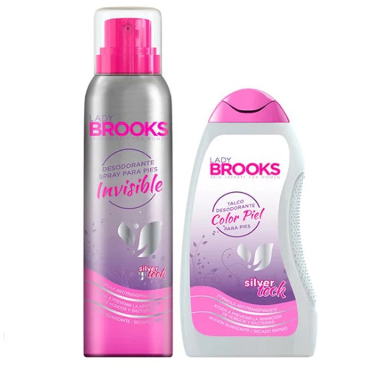 GENERICO - Talco Lady Brooks Polvo 80g + Desodorante Para Pies 100g