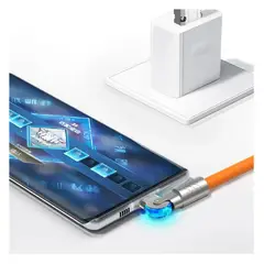 XUNDD - Cable de Carga USB Flexible Giratorio 180° Para Iphone Carga Rápida