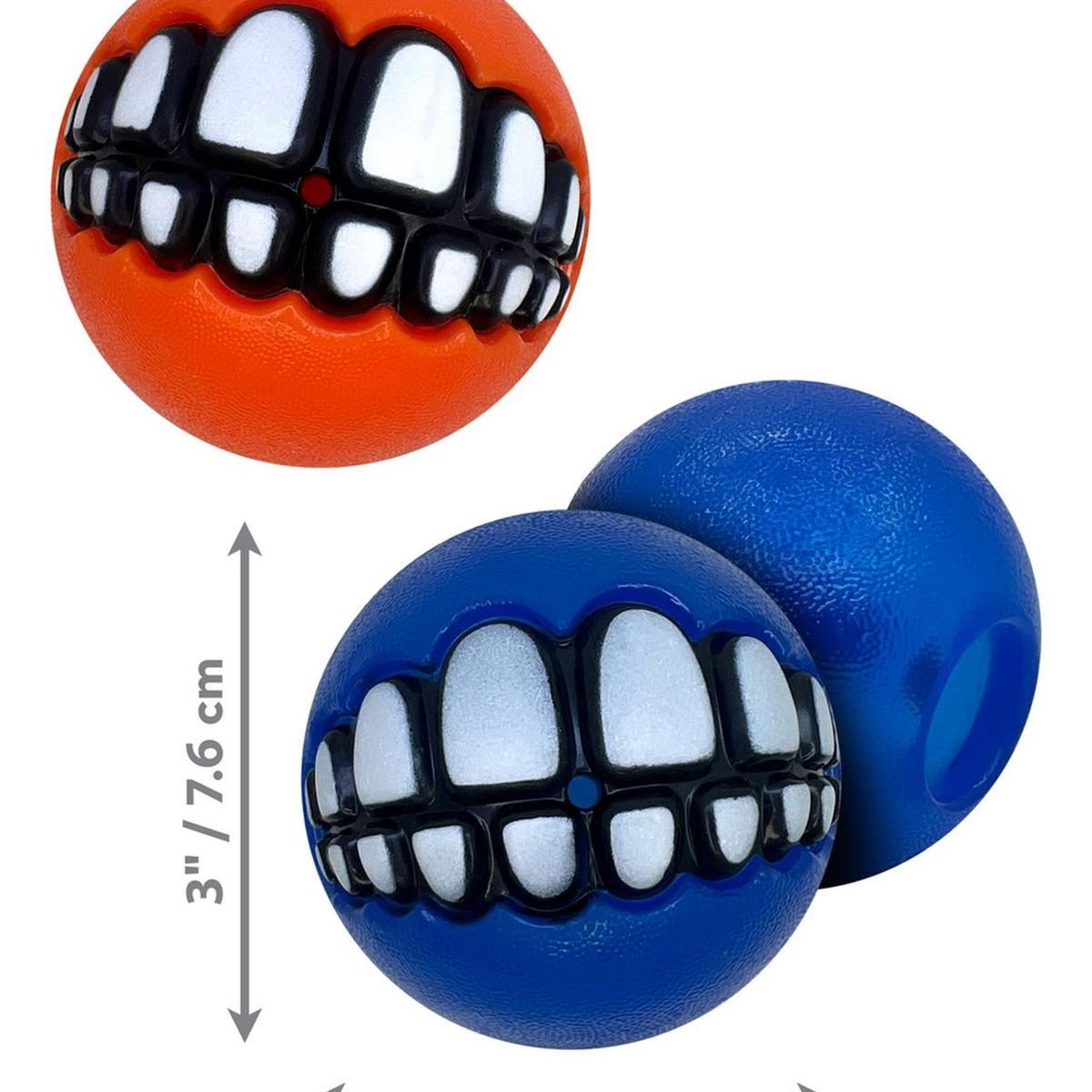 KONG - Pelotas Para Perros Kong Grinz By Rogz Ball X2 Talla L 7.6cm Surtido