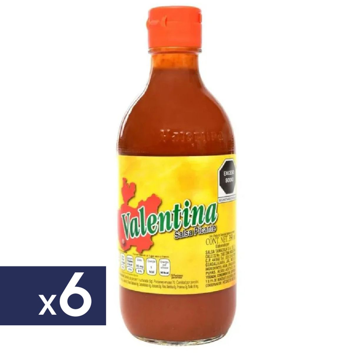 VALENTINA - Salsa Picante Valentina 6 x 350 ml