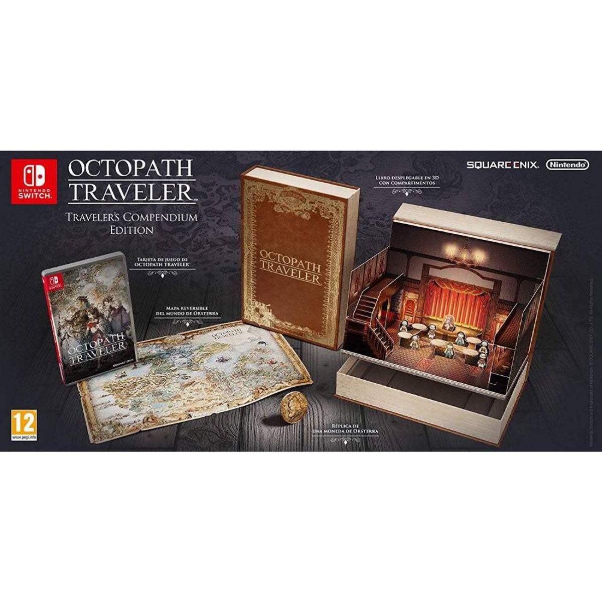 NINTENDO - Octopath Traveler Compendium Edition - Juego Físico Switch