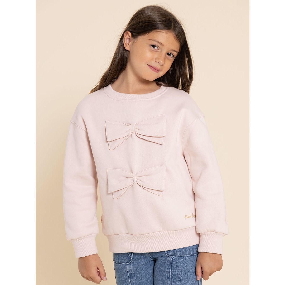 HUSH PUPPIES - Poleron Cinta Niña Rosado HUSH PUPPIES