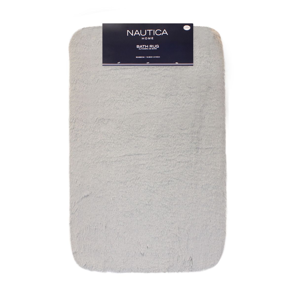 NAUTICA - Alfombra de baño Nautica Home ultra suave 50x80cm Gris claro