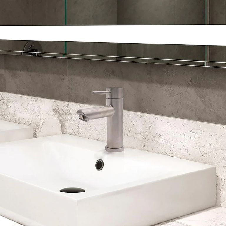 Monomando Llave Grifo Lavatorio Modelo Fiorenzo Con Apertura En Frio Marca