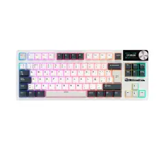 ROYAL KLUDGE - Teclado Mecánico RK S85 White Night Sw Beige
