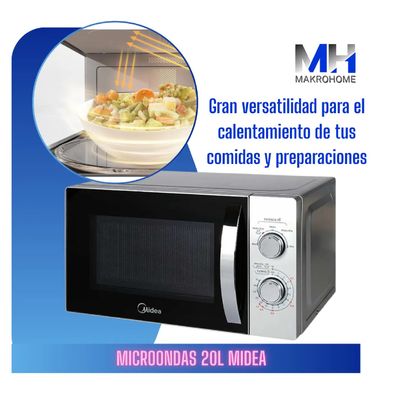 Imagen 2 del producto Microondas 20 Litros Gris 1050w Compacto Y Potente