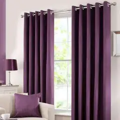 GENERICO - CORTINA BLACKOUT MORADA DE 2 PAÑOS ENGOMADA MP