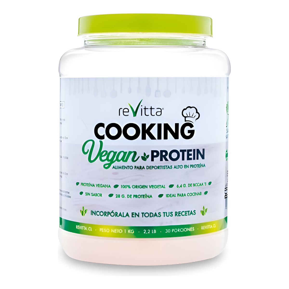 REVITTA WELLNESS - Proteina Vegana Para Cocinar Cooking Vegan Protein 1 Kg.