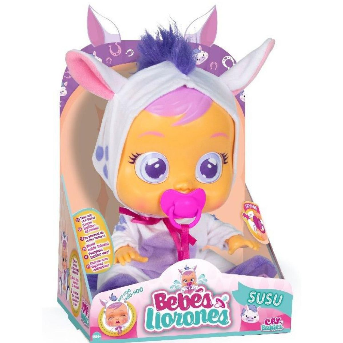 CRY BABIES - Juguete Muñeca Bebe LLoron Susu 30Cm