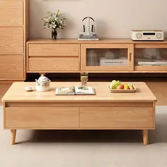 GENERICO - Mesa De Centro de Madera Moderna Para Living 120x45x60cm
