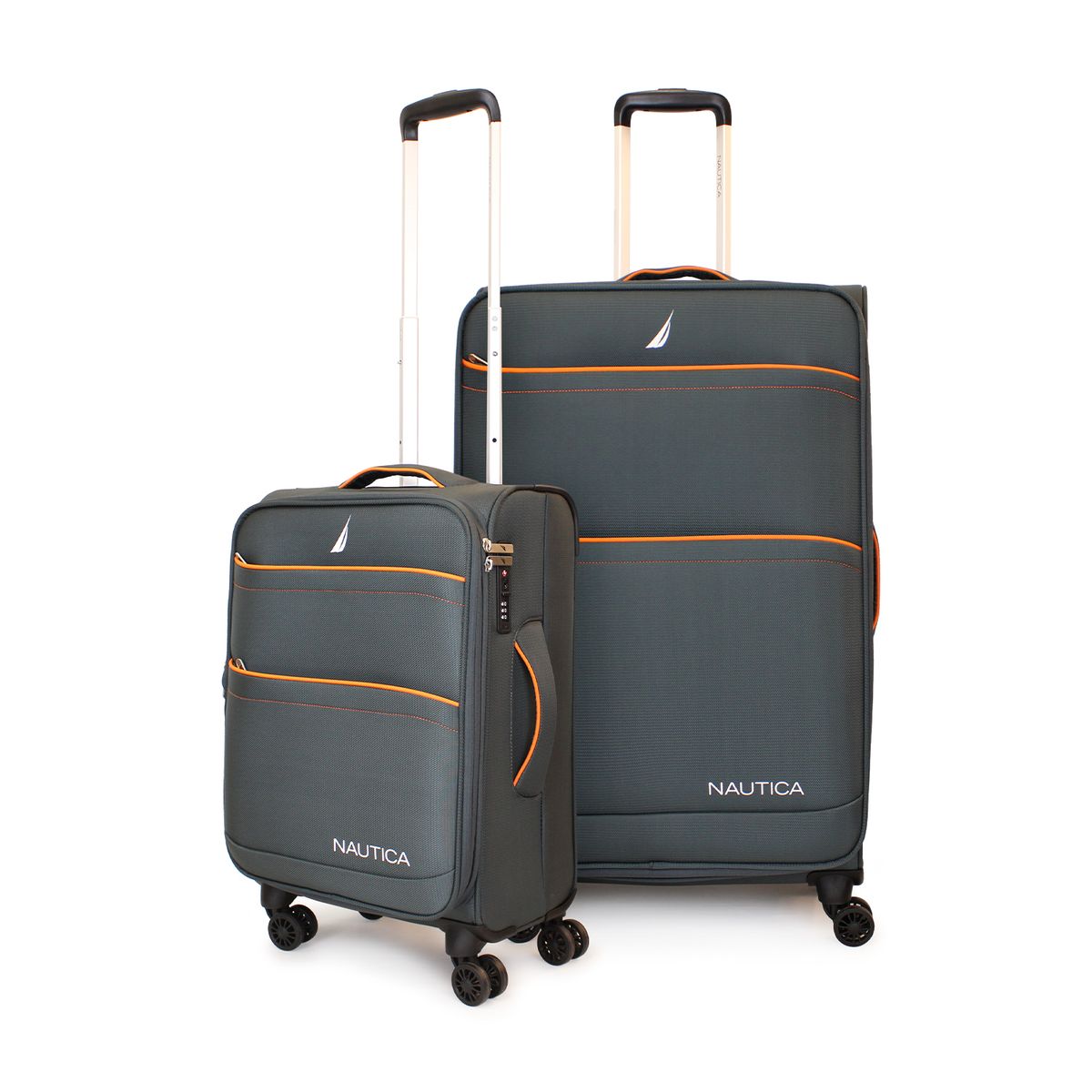 NAUTICA - Pack 2 maletas blanda de tela S+L Nautica Lisboa 10k y 23k gris