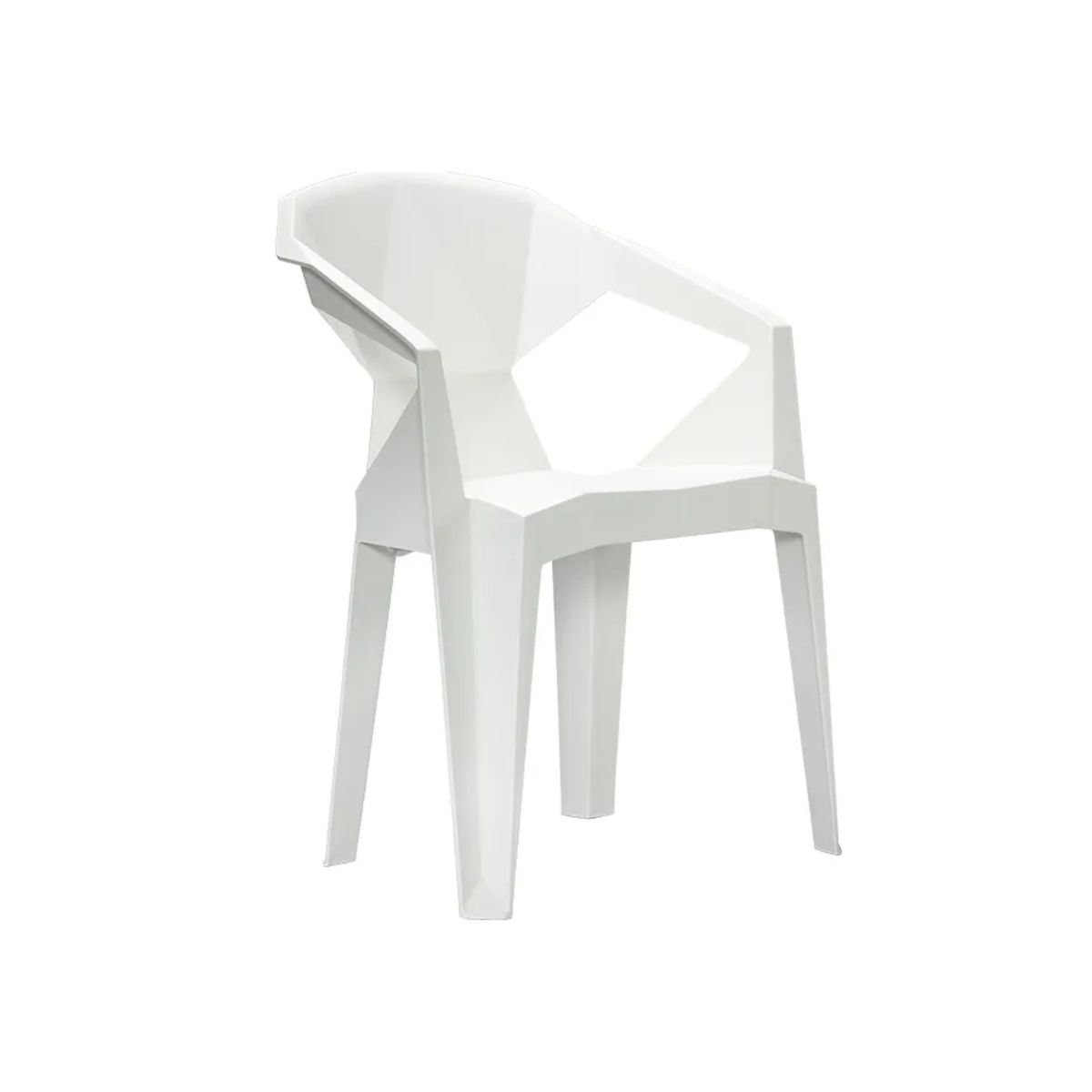 GENERICO - Silla Diamante Para Eventos Fiestas Sillas Con Apoya Brazos Blanco