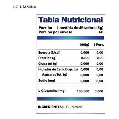 Imagen 2 del producto L-glutamina 300 Grs. 60 Porciones