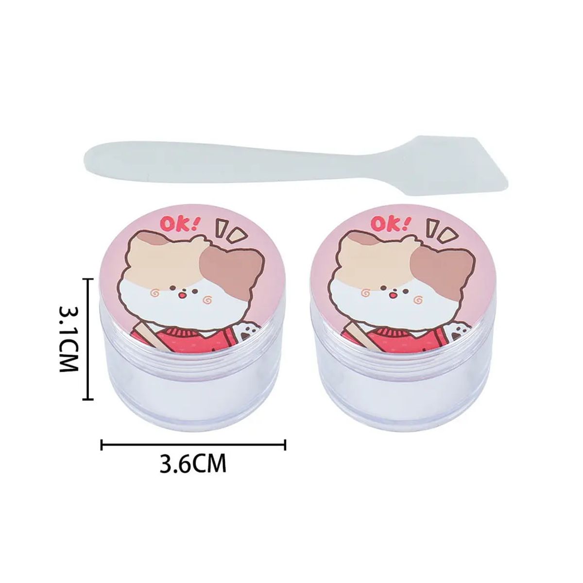 TOPSOC - Kit Envases Potes Para Cremas 3x4cm