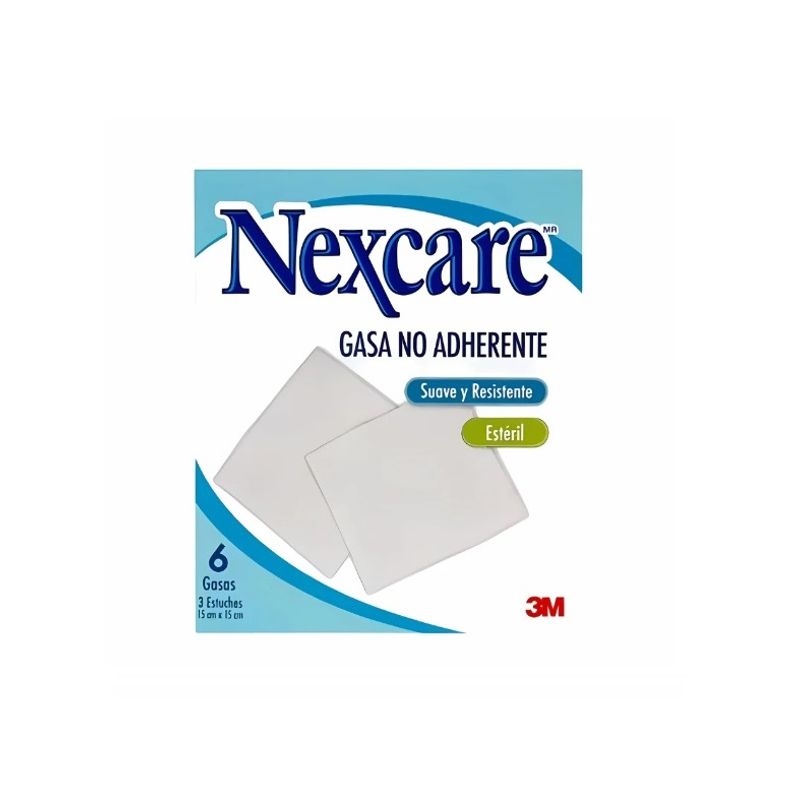 3M - Gasa Esteril Nexcare 15x15 cms 6 unidades