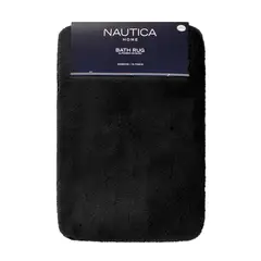 NAUTICA - Alfombra de baño Home ultra suave 40x60cm gris oscuro