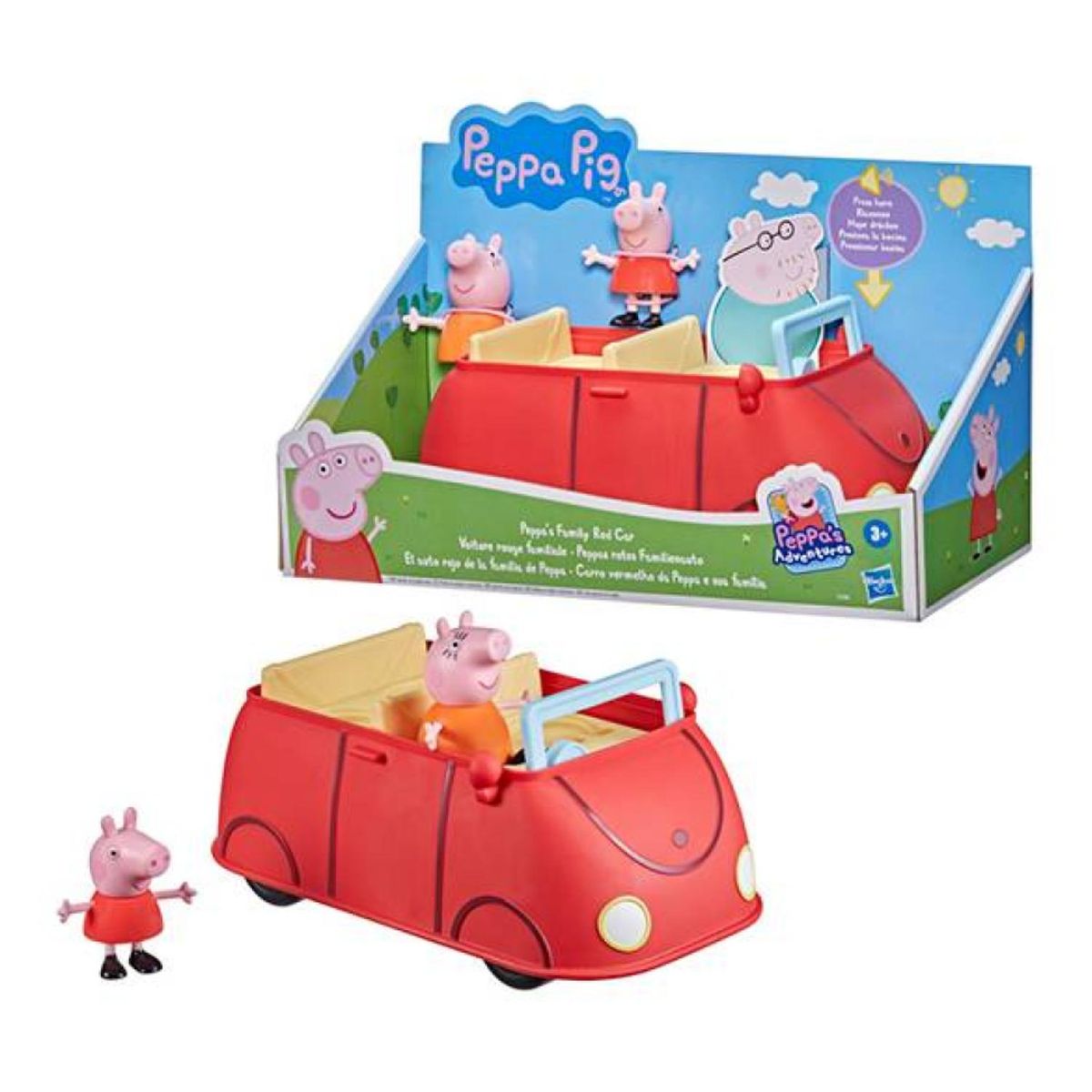 HASBRO - Juguete Automovil Familiar De Peppa Pig Rojo Hasbro