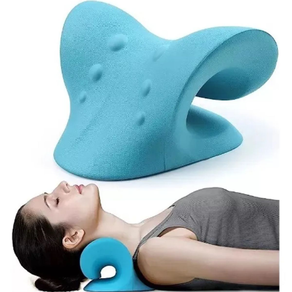 GENERICO - Almohada De Masaje Para Cervical Quiropráctica De Tracción