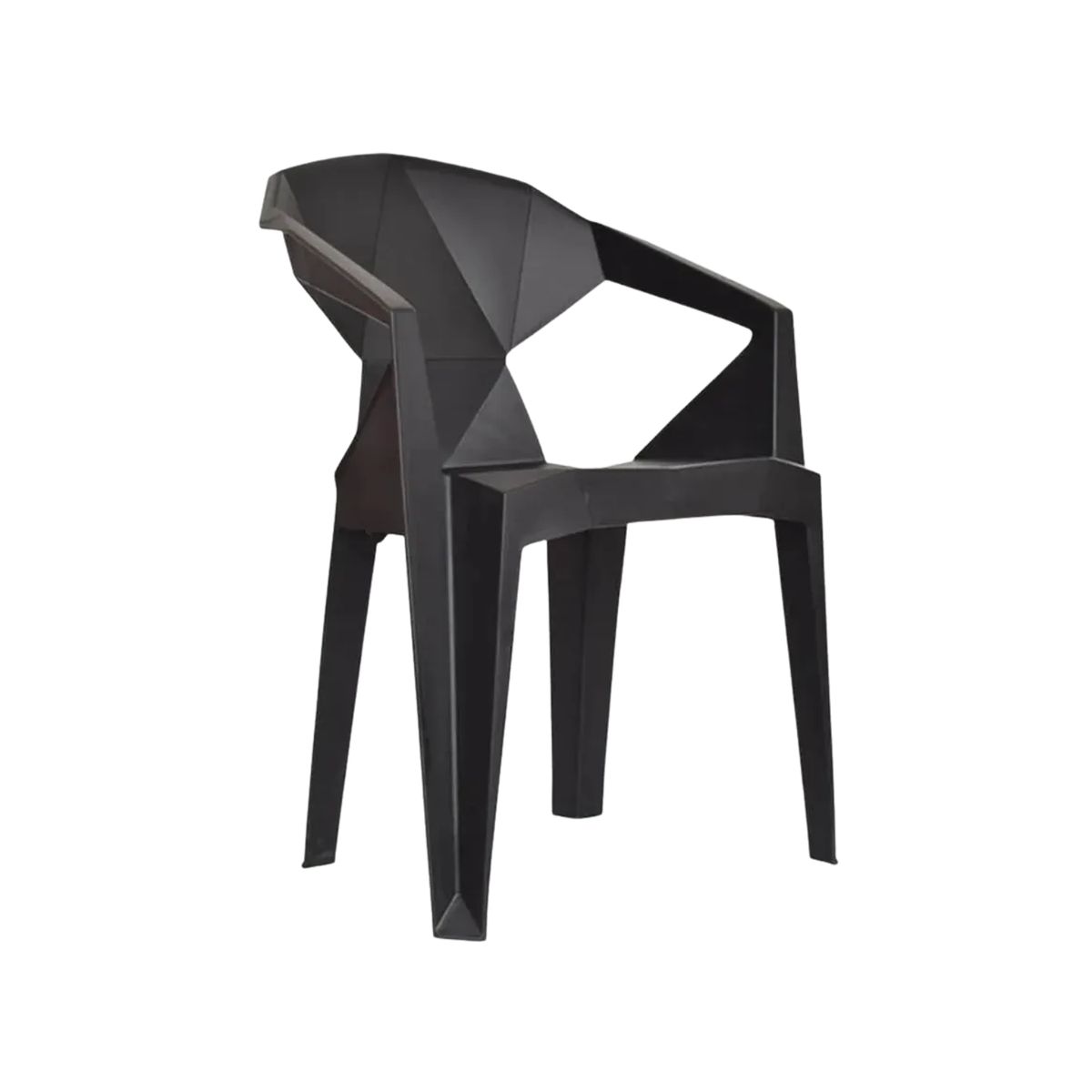 GENERICO - Silla Diamante Para Eventos Fiestas Sillas Con Apoya Brazos Negro