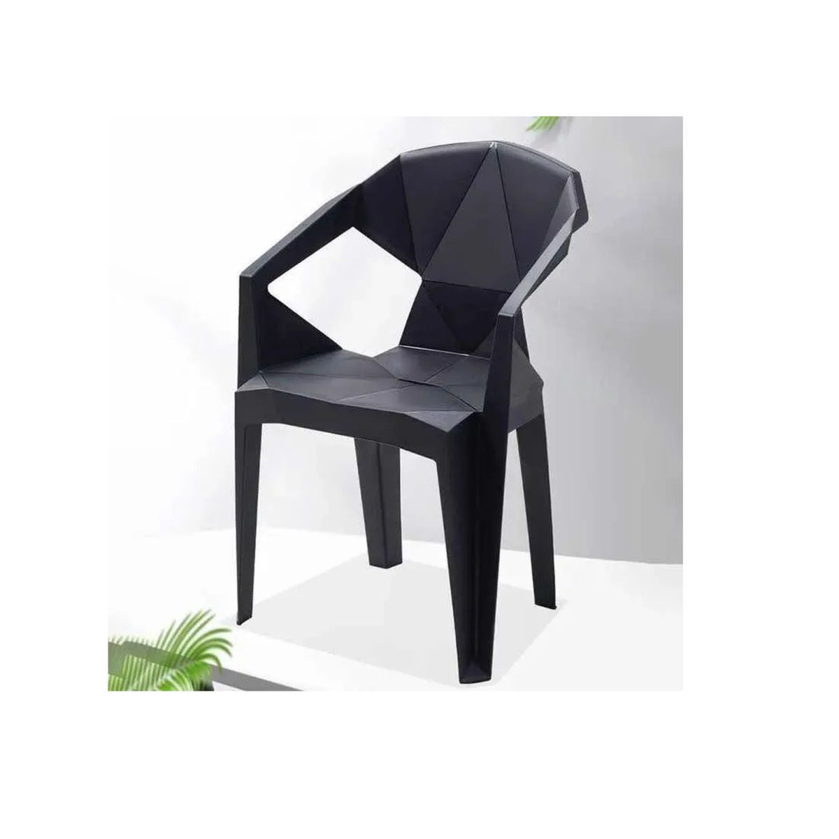 GENERICO - Silla Diamante Para Eventos Fiestas Sillas Con Apoya Brazos Negro