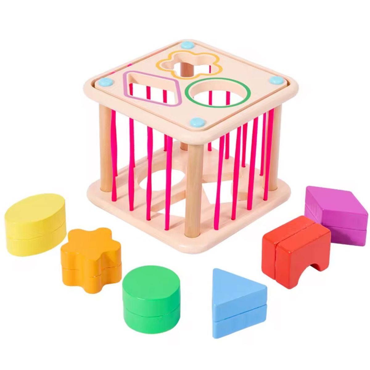 GENERICO - Juguete Clasificador Infantil Didáctico De Madera 3+