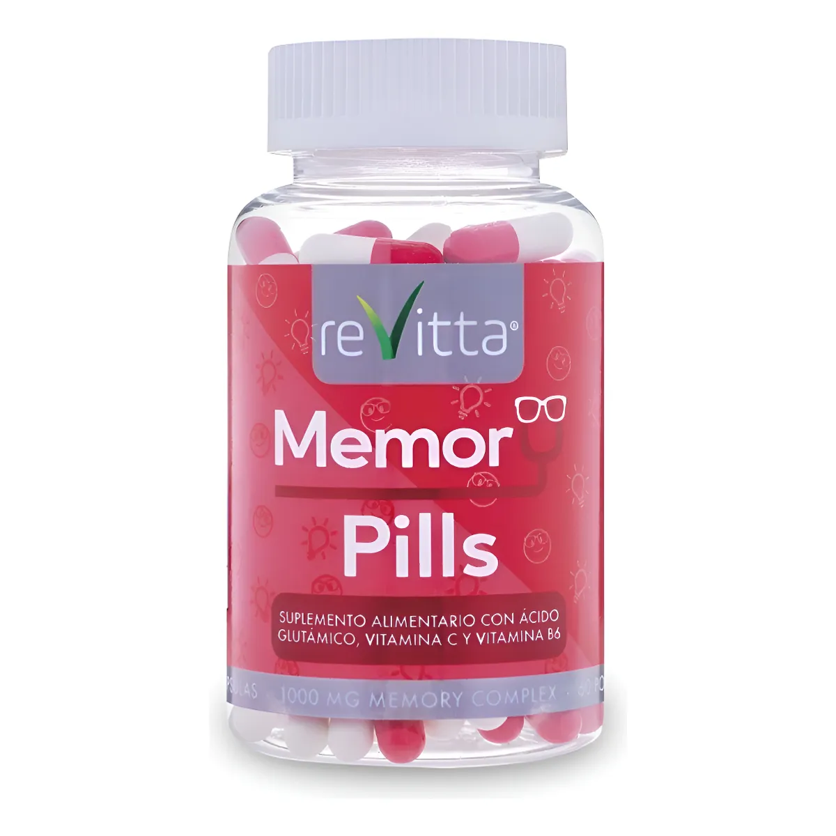 REVITTA WELLNESS - Pastillas Para Memoria Y Concentracion Memory Pills 120 Caps