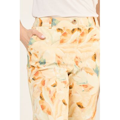 Imagen 2 del producto Capri Estampado Floral Mujer Naranjo Magriffe