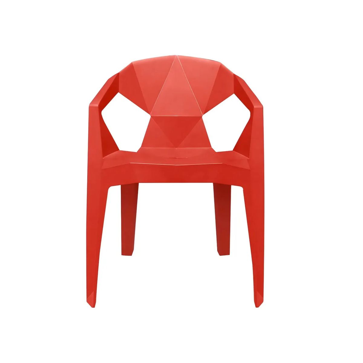 GENERICO - Silla Diamante Para Eventos Fiestas Sillas Con Apoya Brazos Rojo.