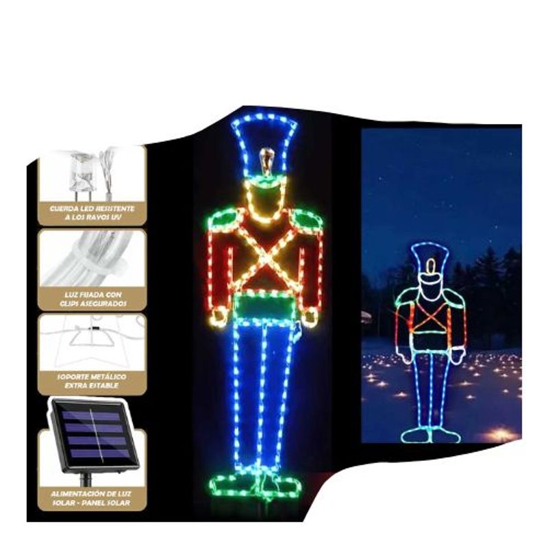 GENERICO - Cascanueces Led Solar 120cm