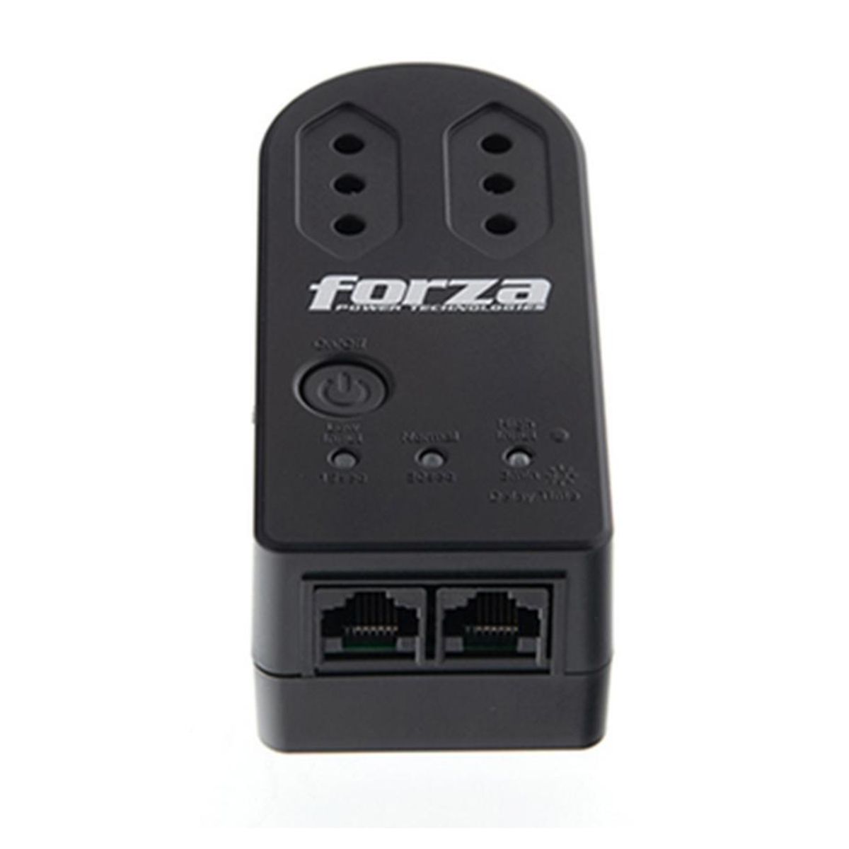 FORZA - Protector de Voltaje 2 tomas CAP 1500W giratorio negro