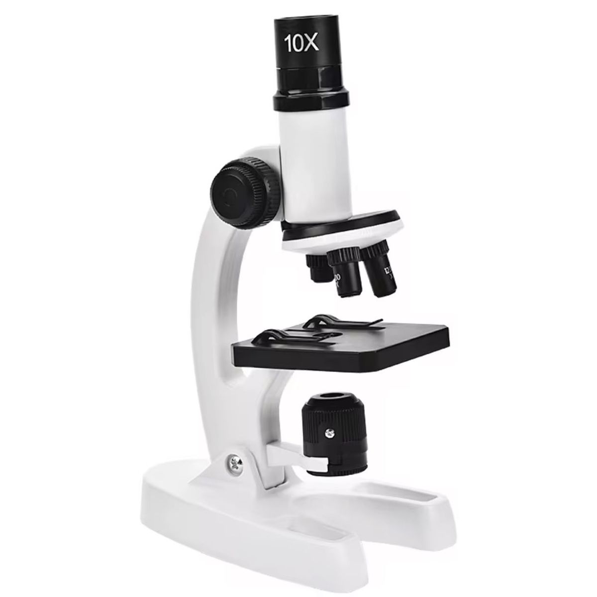 GENERICO - Kit Microscopio Compuesto Con Luz 300x A 1200x + Accesorios