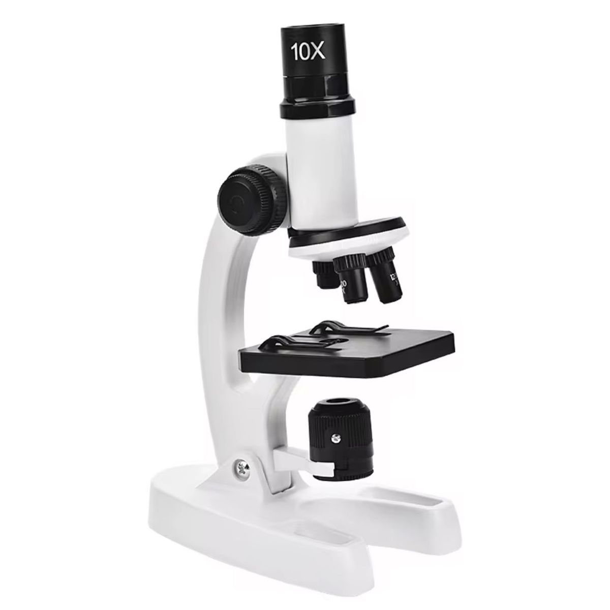 GENERICO - Kit Microscopio Compuesto Con Luz 300x A 1200x + Accesorios