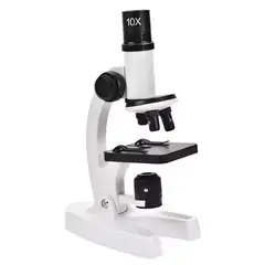 GENERICO - Kit Microscopio Compuesto Con Luz 300x A 1200x + Accesorios